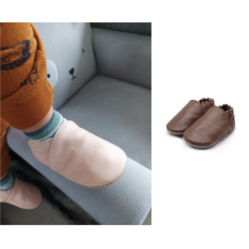 Thumbnail: Baby Shoes Cow Leather Bebe Booties Soft Soles Non-slip Footwear Toddler First