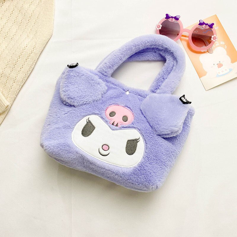 Thumbnail: Kawaii Sanrio Plush Bag My Melody Kuromi Cartoon Animal Handbag Cute Cinnamorol