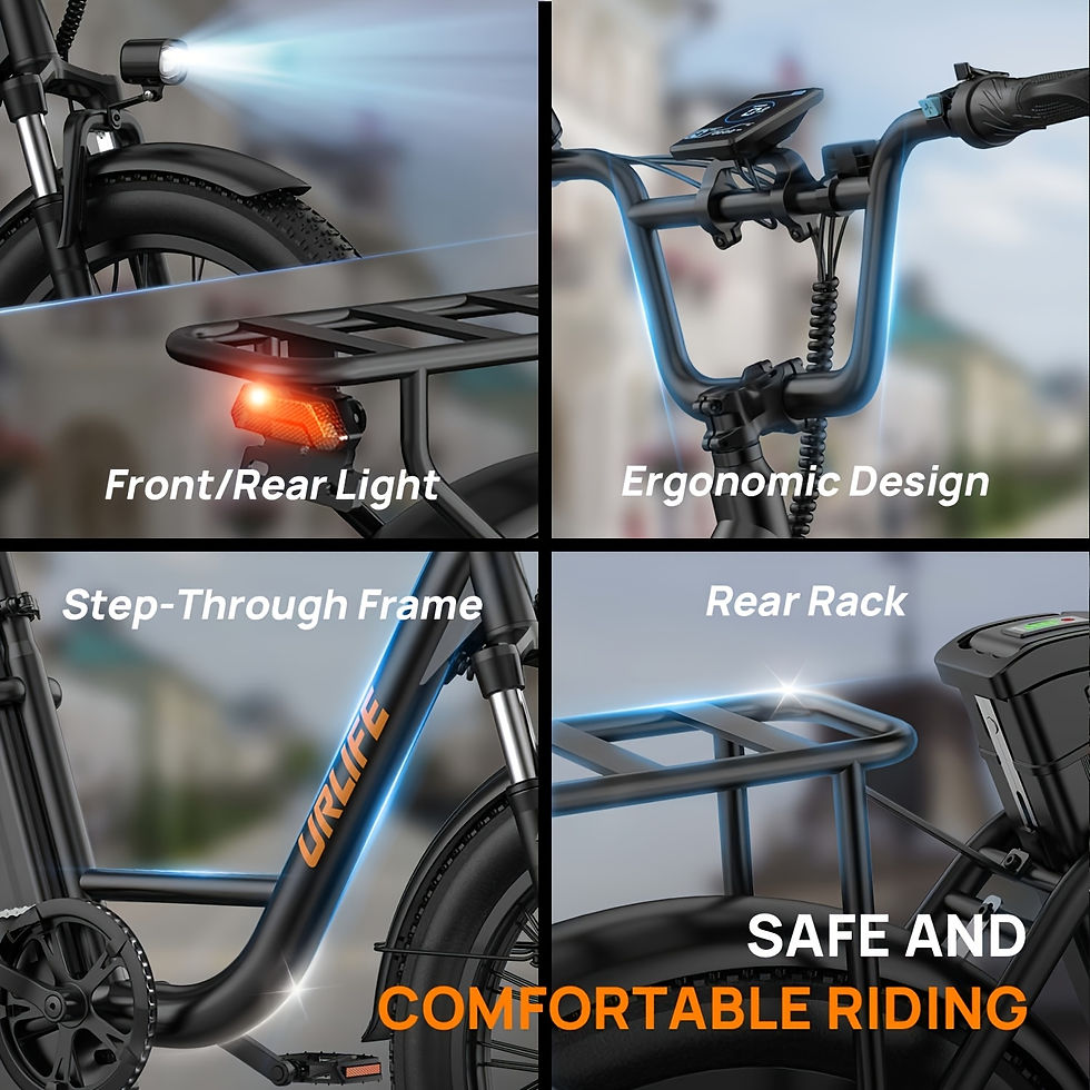 Thumbnail: 1000W E20 Electric Bike | 48V 13Ah Removable Battery, 20MPH, 20''X3" Fat Tire, 