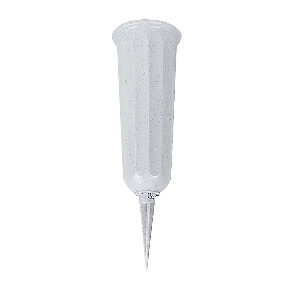 Thumbnail: Free Shipping Items Cemetery Flower Vase Memorial Floral Vase With-stake Plasti
