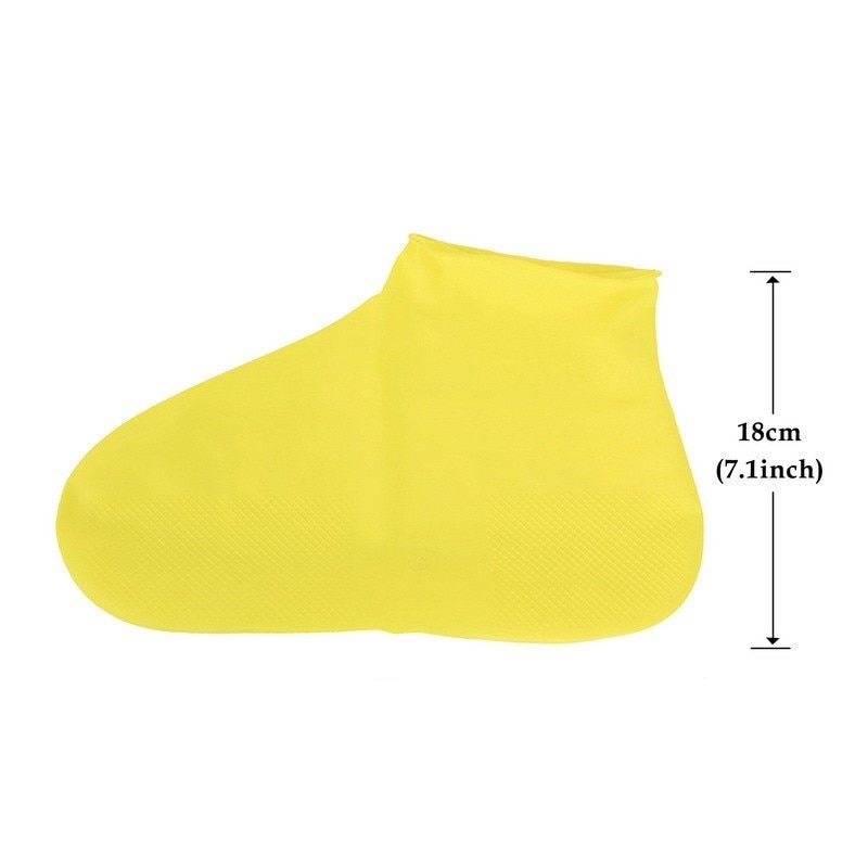 Thumbnail: Elastic Waterproof Shoe Cover Outdoor Rain Boots Silicone Anti Slip Rain Shoe C