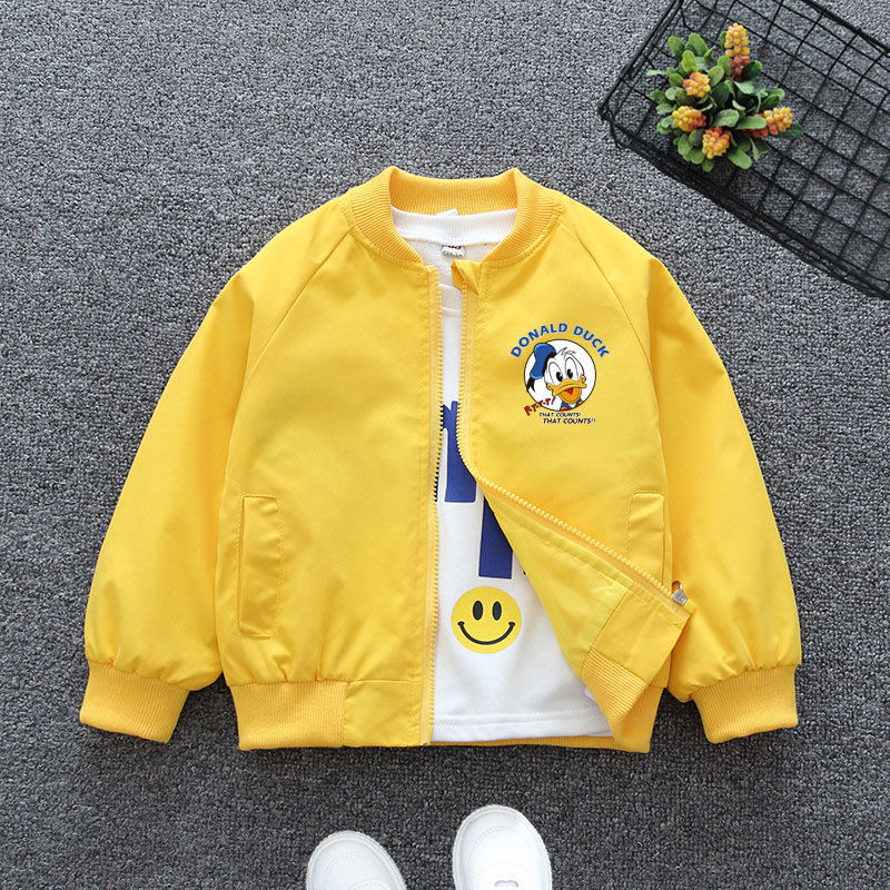 Thumbnail: Spring Baby Boys Girls Coats Cartoon Mickey Zipper Hoodies Jacket For Kids Swea