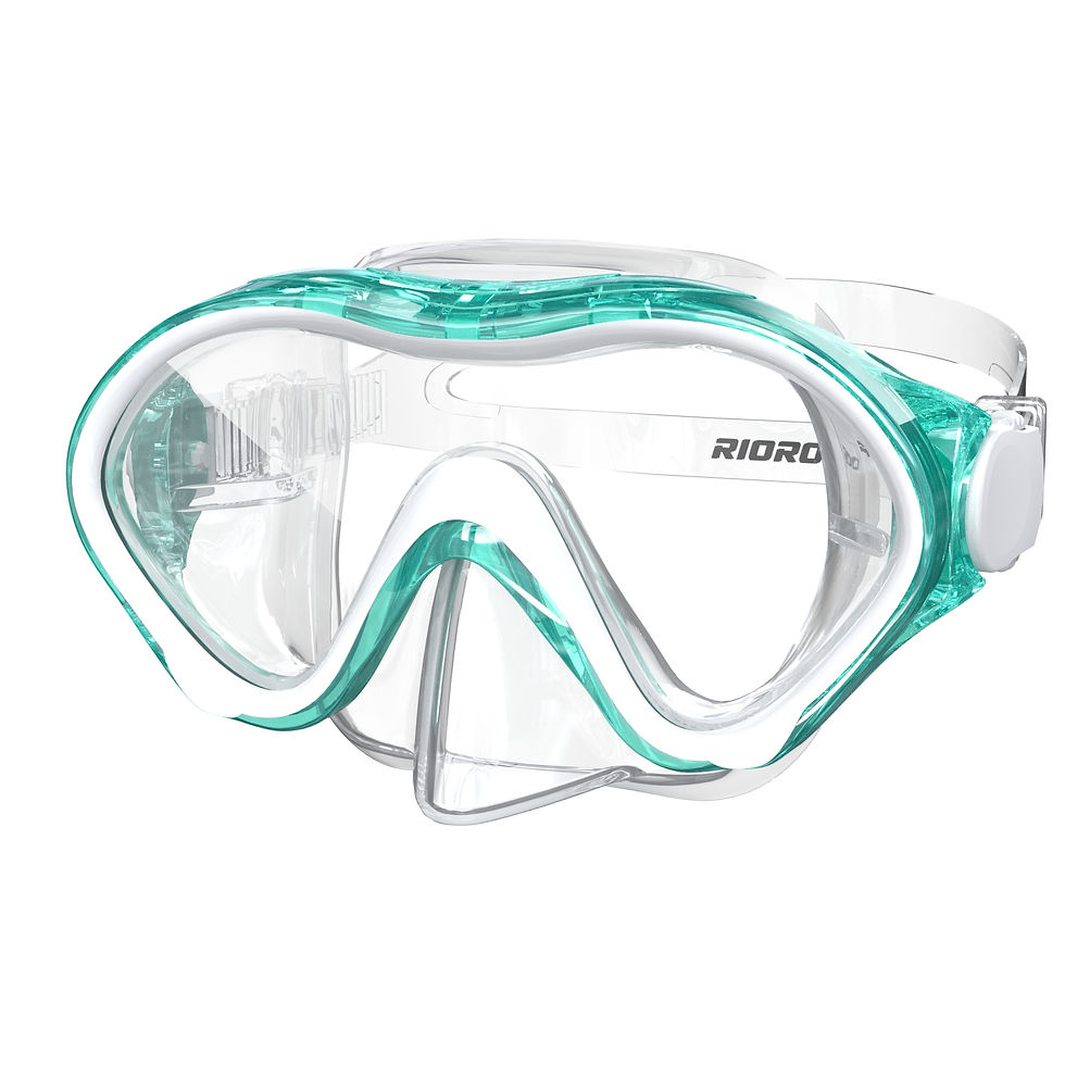 Thumbnail: Children Swimming Glasses Adjustable Large Frame 180° Wide Vision Anti-Fog UV P
