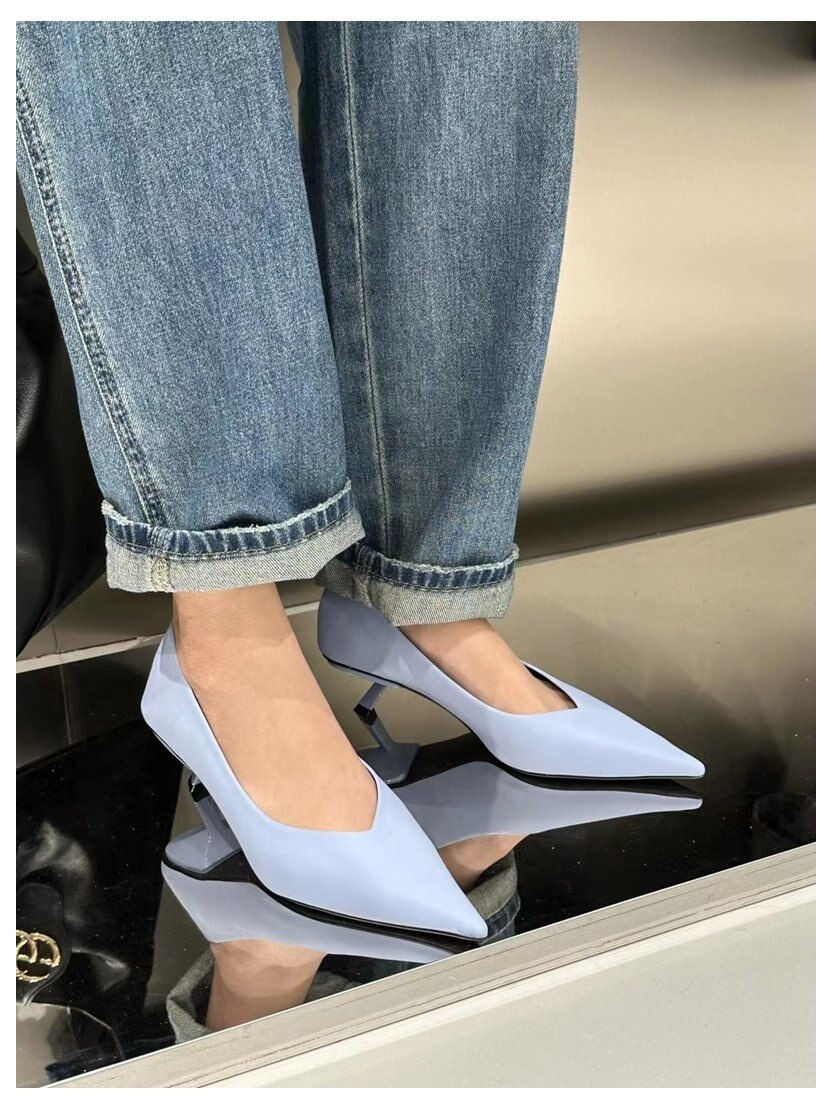 Thumbnail: Women Shoes Fashion Pointed Toe Kitten Heels Ladies Shoes 2023 Elegant Pumps Fe