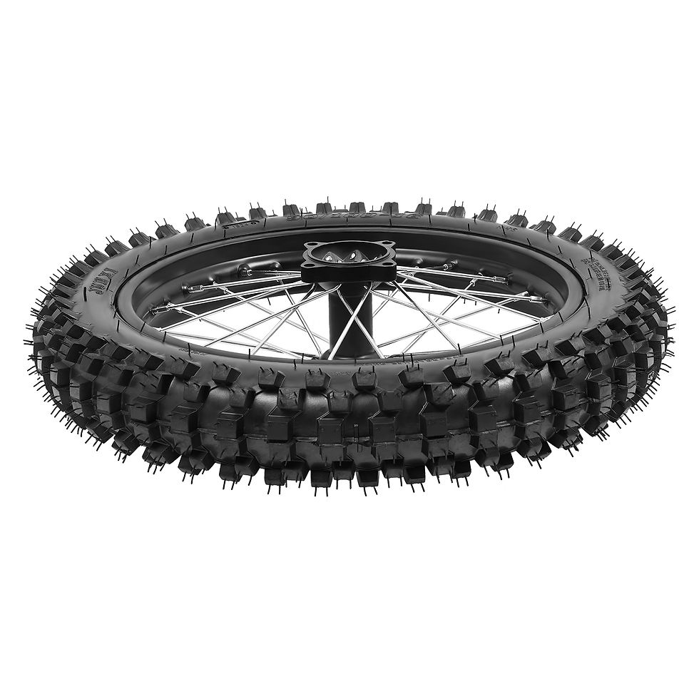 ภาพขนาดย่อ: 90/100-16 Rear Tire Rim Wheel + Sprocket  Fits Most 50cc 110cc 125cc 140cc 150c
