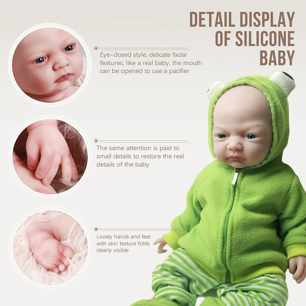 Thumbnail: COSDOLL 2.6kg 45cm Reborn Baby Dolls Full Body Silicone Girl Baby Doll Lifelike
