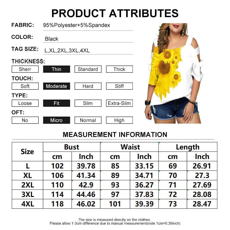 Thumbnail: Women Summer Plus Size Women Top 4Xl Short Sleeved Hollow Out Sleeve Tshirts Ca