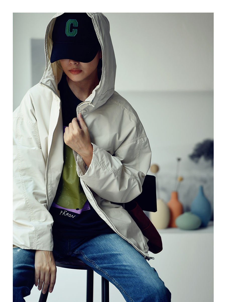 Imej kecil: Korean-style Literary And Leisure Simple Short Front And Long Back Loose Versat