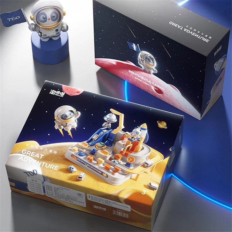 Thumbnail: Space Racing Rail Car Model Racing Educational Toy Children Track Car Adventure