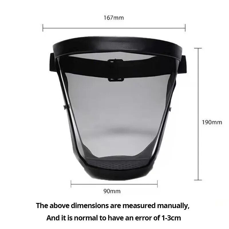 1pc Transparent Full Reusable Dustproof Antifog WindproofMask HD Safety Glasses