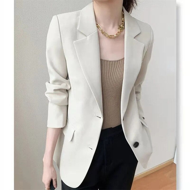 Miniaturebillede: 2022 Spring New Women Blazer Black Style Korean Temperament Fashion