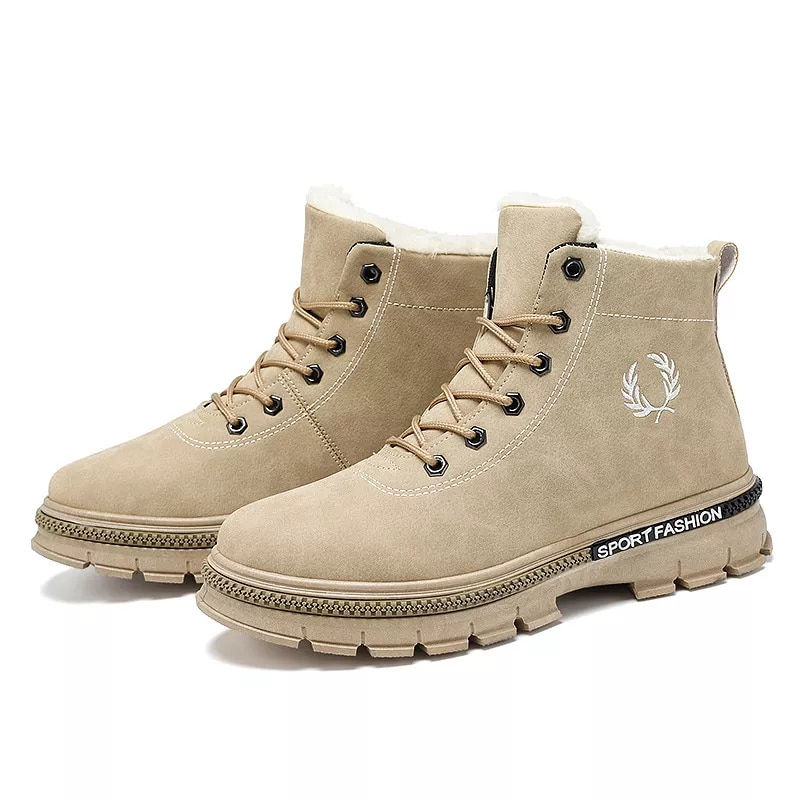 Miniatura: 2022NEW High Quality Leather Boots Male Winter Casual Motorcycle Ankle