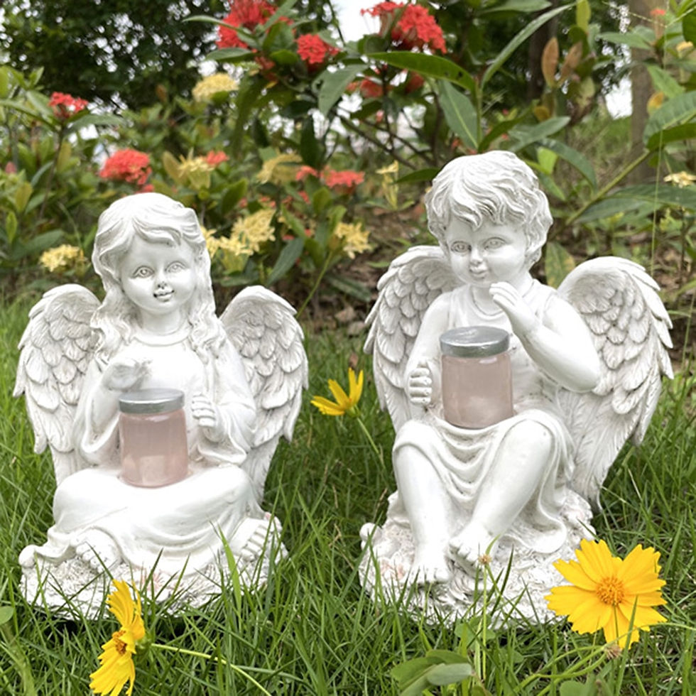 Thumbnail: Garden Statues Angel Solar Light Outdoors Balcony Lights Decoration Waterproof