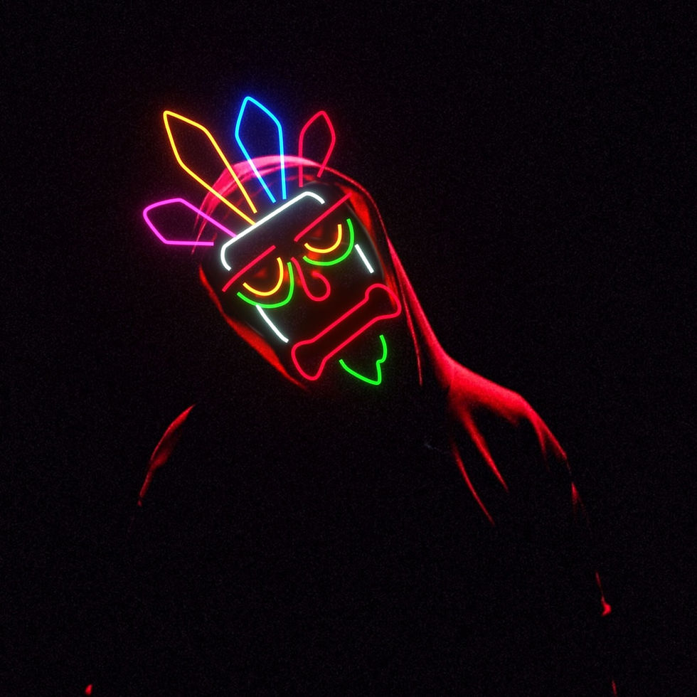 Thumbnail: Icelaw Neon Light Indians Tiki Room Decor Wall Lamp Led Night Light Bedroom Dec