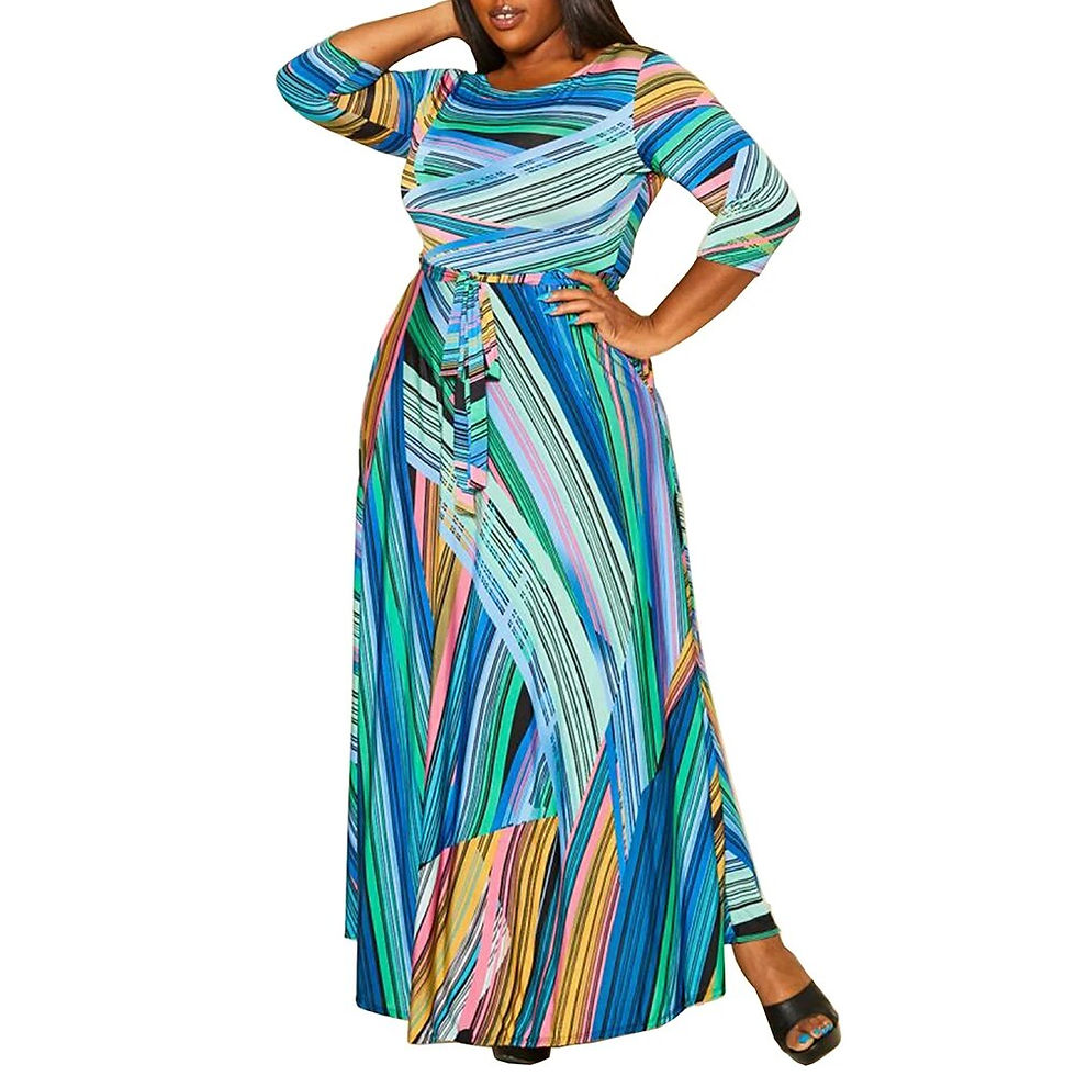 Thumbnail: Plus Size Sexy Long Dress for Women 2023 Summer Pullover Oversized  Shirt Dress