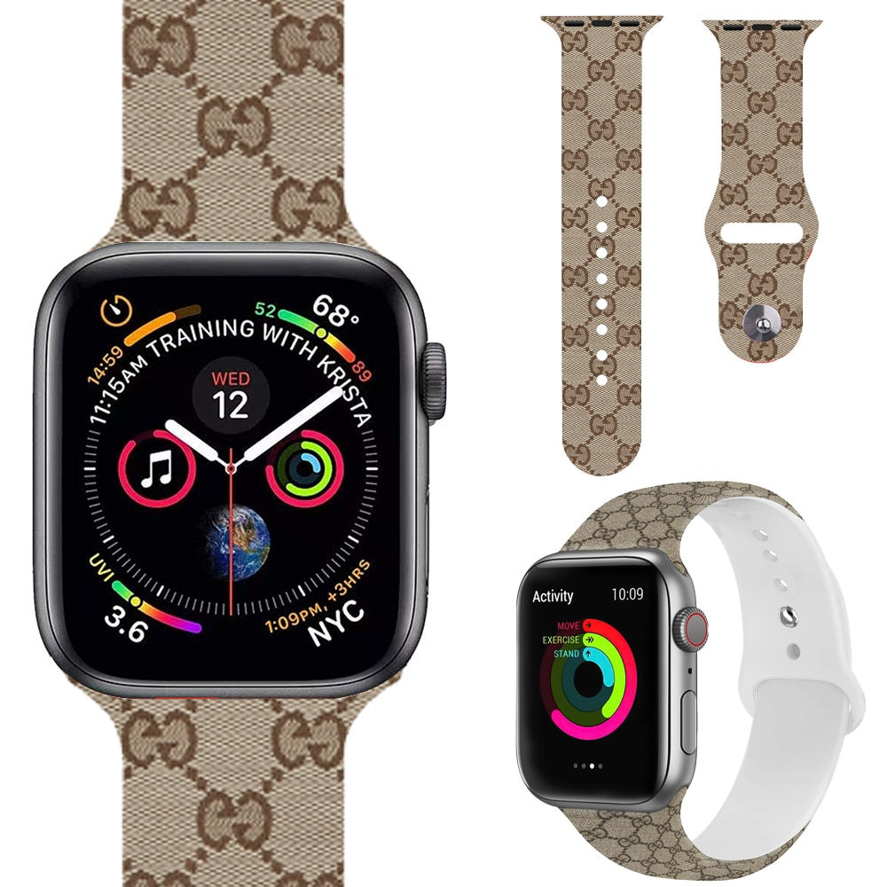 Luxury Apple Watch Bands For Apple Watch 45 38 40 41 42 44 49mm Silicon Strap i