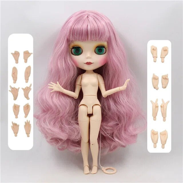 Thumbnail: ICY DBS blyth doll 1/6 toy bjd joint body mix pink Hair white skin joint body g