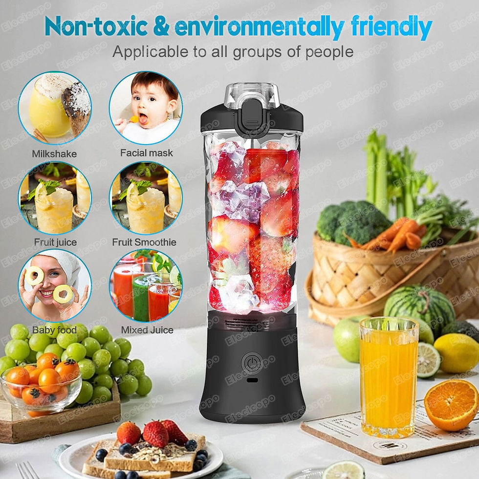 Thumbnail: Portable Electric Juicer Fruit Mixers 600ML Blender with 4000mAh USB Rechargeab