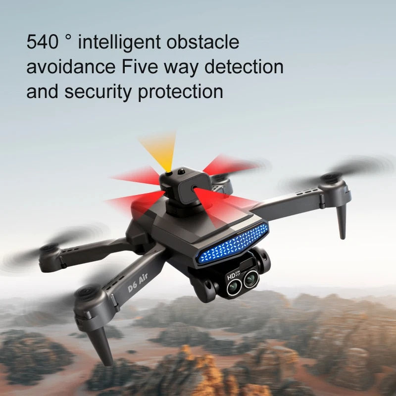 Thumbnail: New D6 Mini Drone 4k Profesional 8K HD Camera Obstacle Avoidance Aerial Photogr