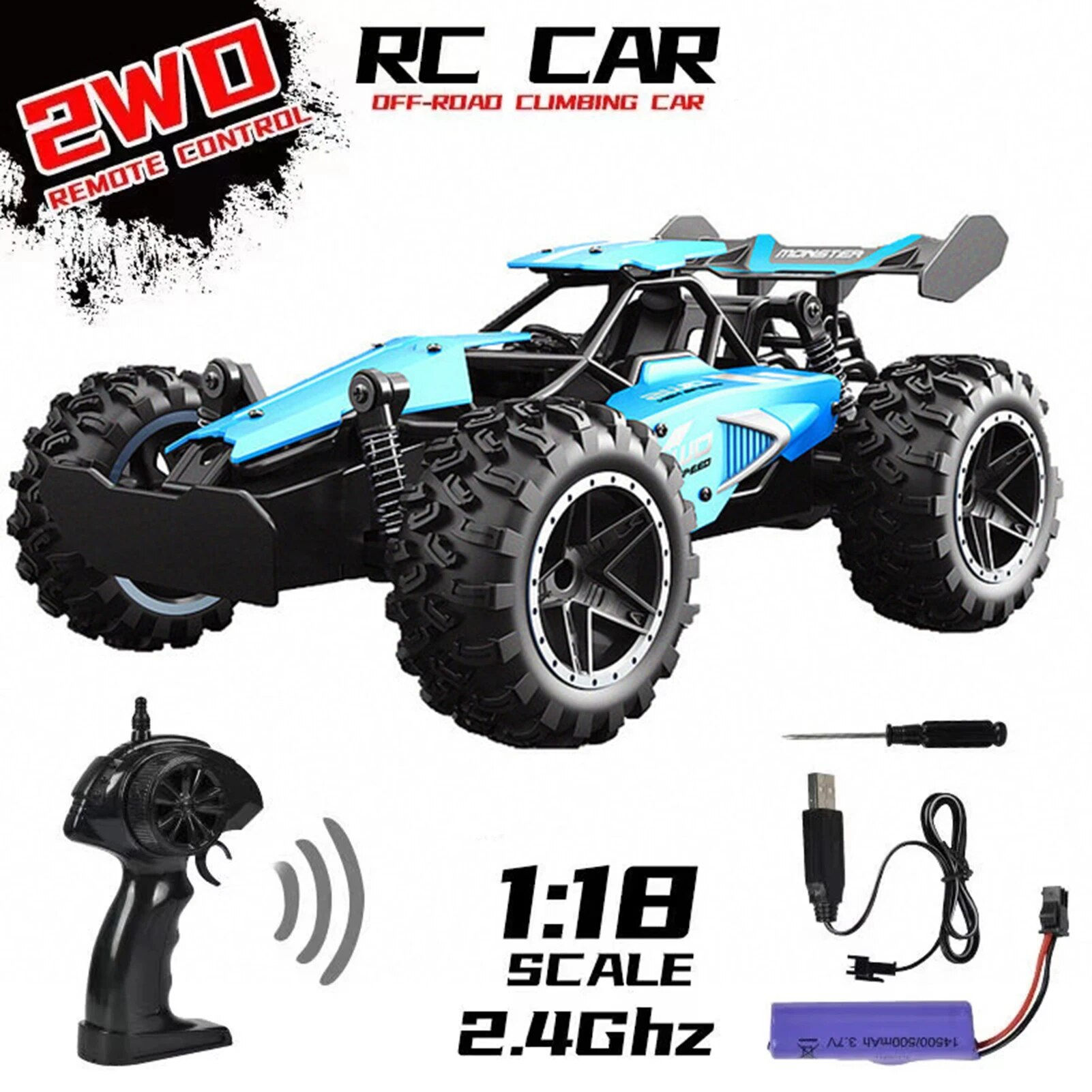 RC Car Drift 1:18 High Speed Car Radio Control Off Road Remote Control Car Truc