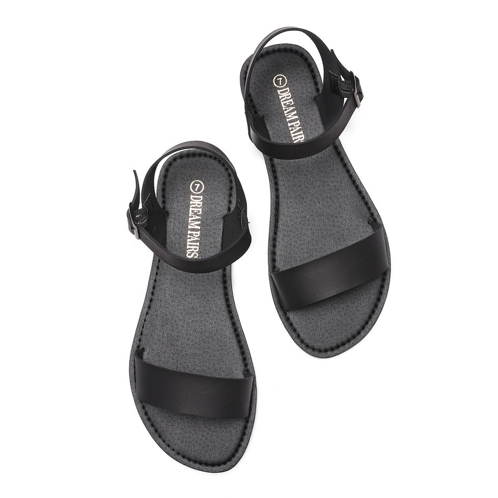 Thumbnail: Dream Pairs 2022 New Summer Sandals Women Flats Cute Open Toes Ankle