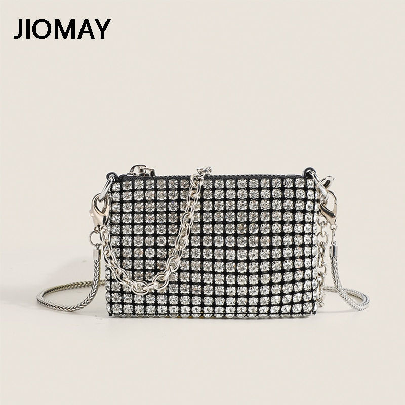 Thumbnail: JIOMAY Luxury Designer Handbags for Women 2022 Rhinestones Bags Ladies Purse fo