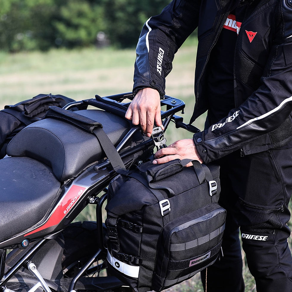 Miniatura: Rhinowalk Motorcycle Bag 20L-30L Universal Side Saddle Bag With Removable