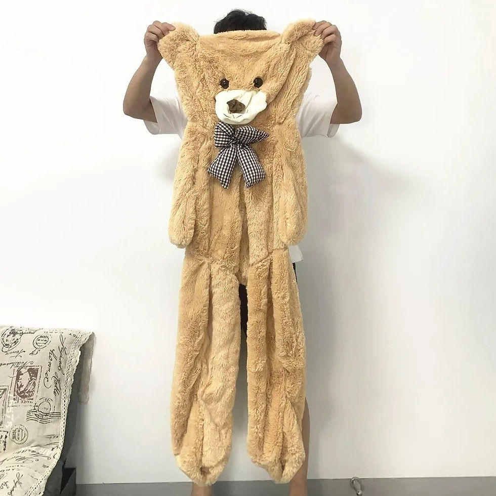 Thumbnail: 1pc 105/130cm High-Quality Large Toy Bear Plush Doll Soft Stuffed Animal Teddy