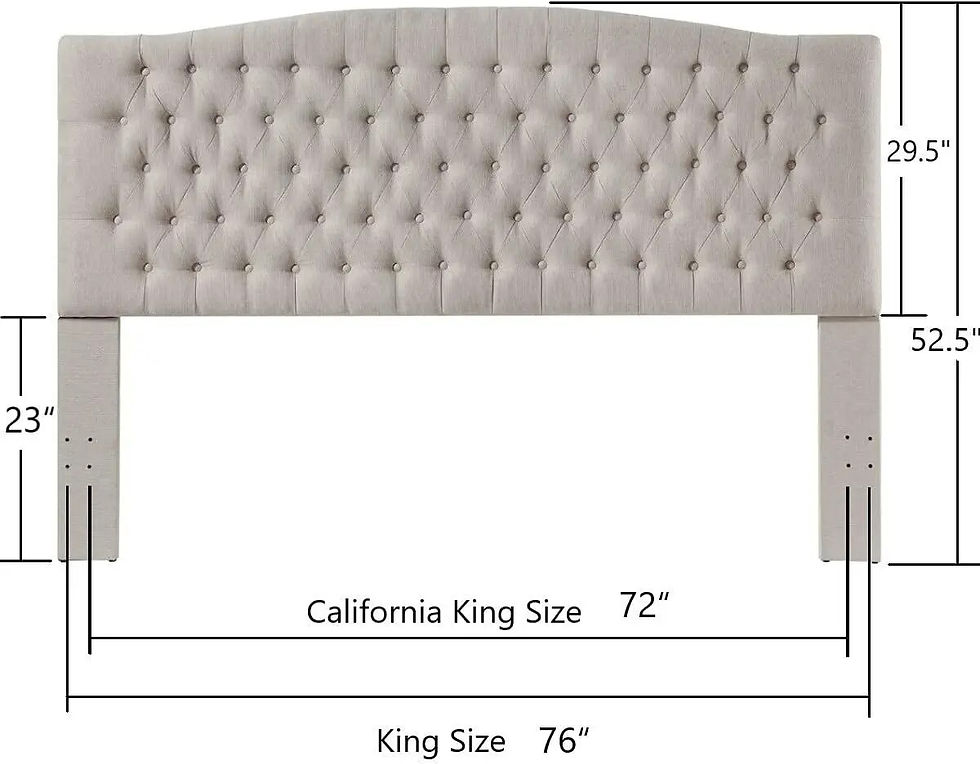 Thumbnail: 24KF Velvet Upholstered Tufted Button King Headboard and Comfortable Fashional