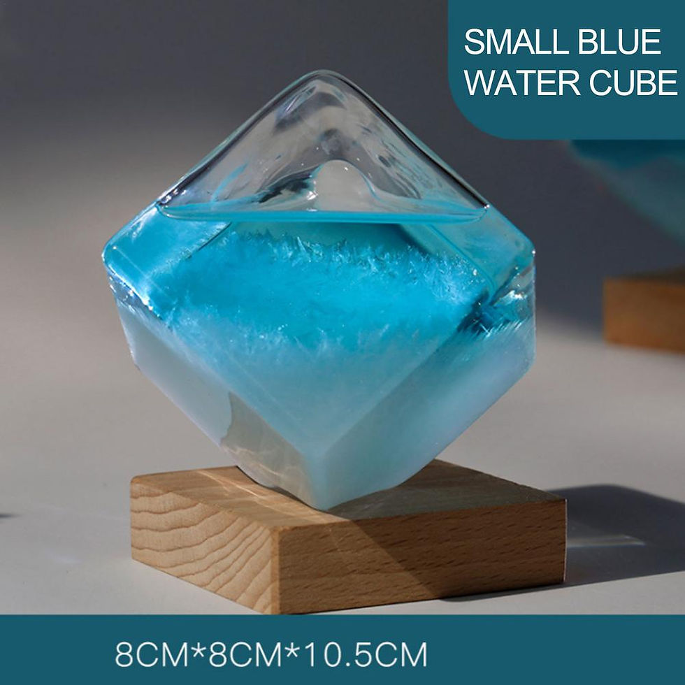 Thumbnail: Transparent Cube Storm Glass Weather Forecast Predictor Bottle Barometer