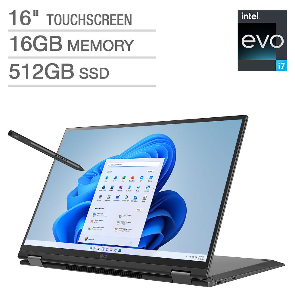 Thumbnail: LG gram 16" 2-in-1 Touchscreen Intel Evo Platform Laptop - 12th Gen Intel Core