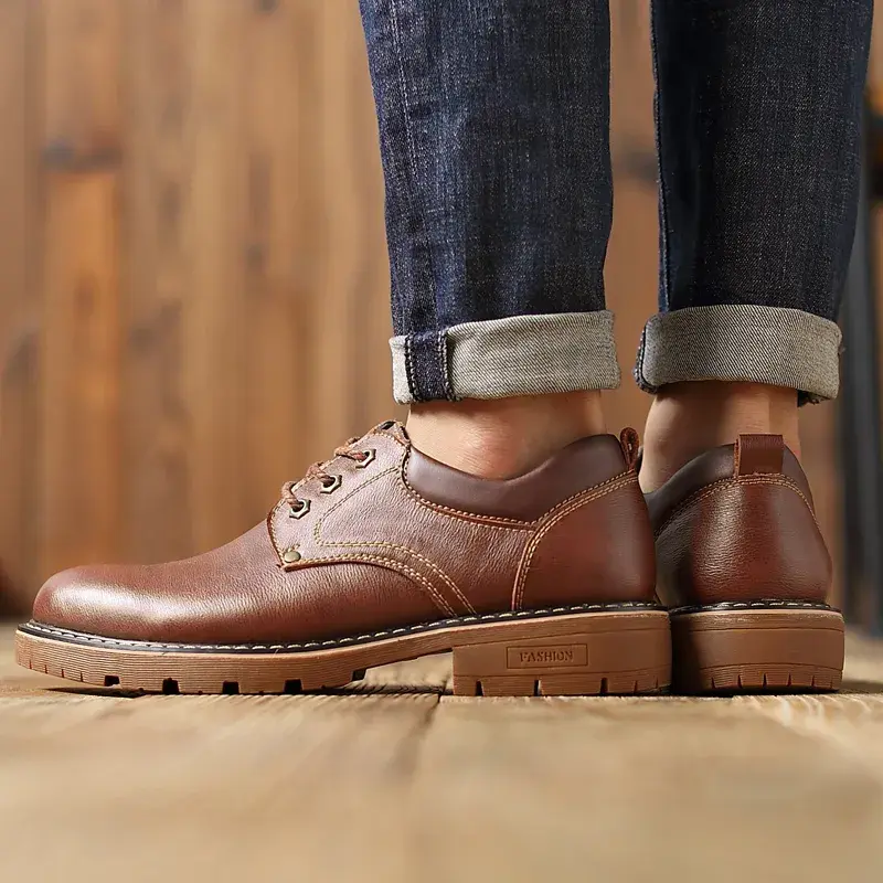 Thumbnail: Martin Boots 2023 New Lace up Cowhide Mountaineering Shoes Men's Casual Work Sh