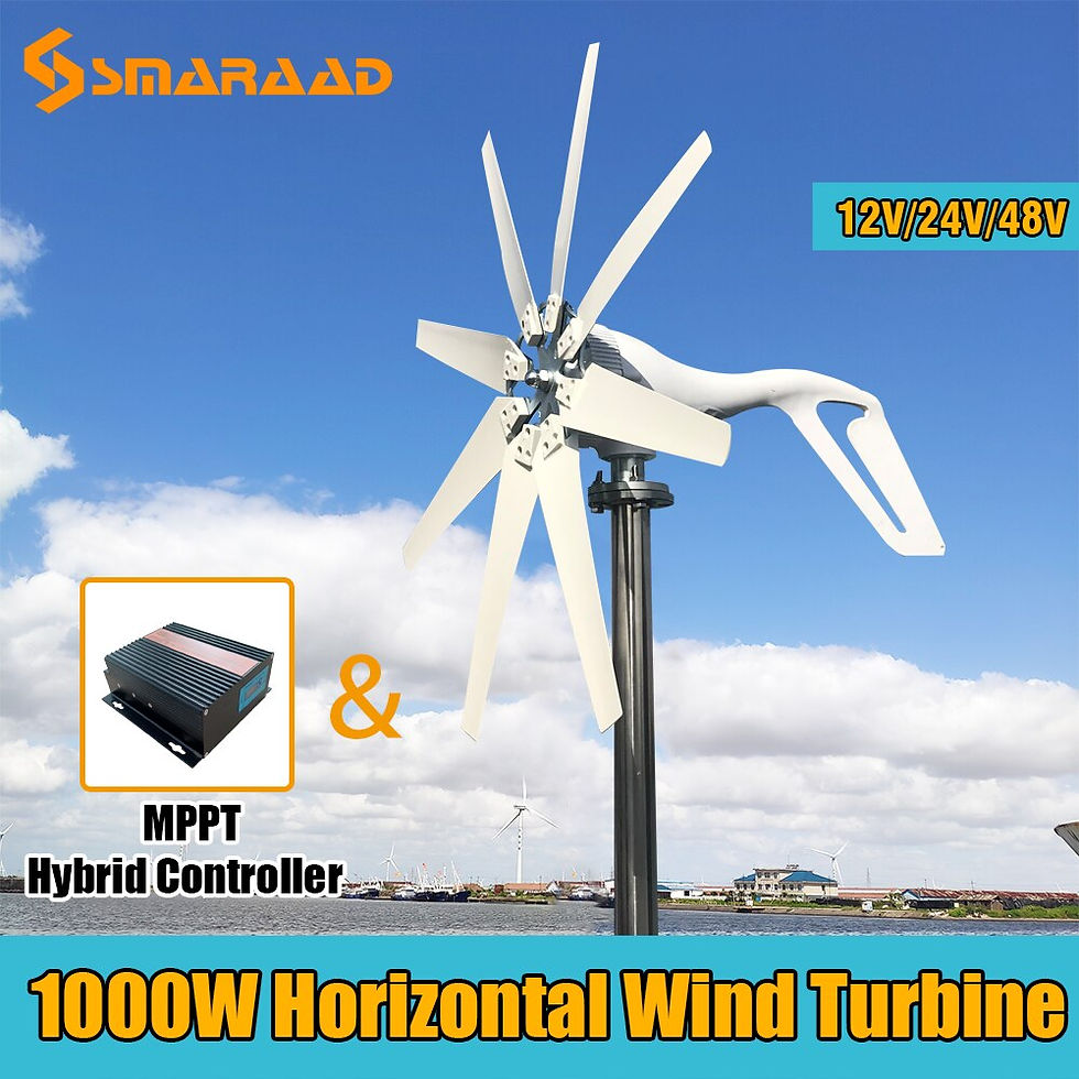 Thumbnail: 400w 600w 1000W 12v 24v 48vHorizontal Wind Turbine Generator Free Power
