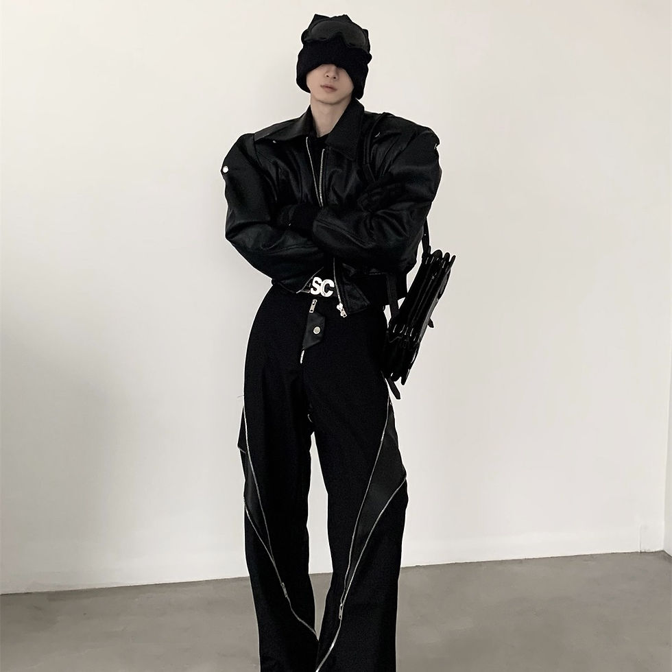 Thumbnail: Thickened Short Design Leather Jacket