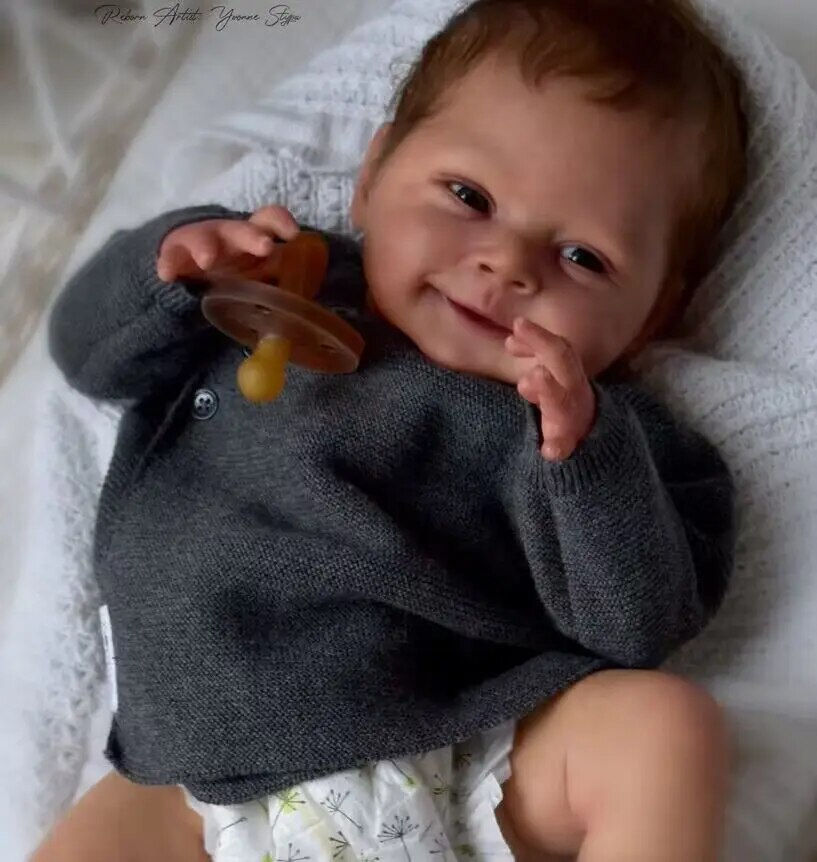 NPK 18Inch Sebastian Reborn Doll Kit Limited Edition lifelike soft touch frech