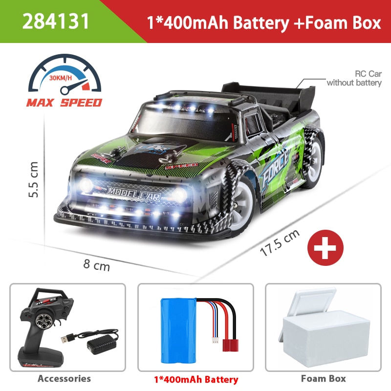 Miniatura: WLtoys 1:28 284131 284161 2.4G Racing Mini RC Car 30KM/H 4WD Electric High Spee