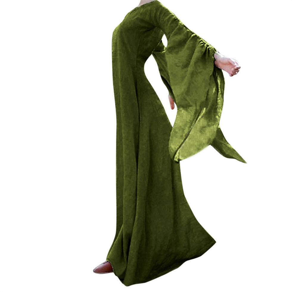 Thumbnail: S-5XL Vintage Victorian Classical Elegant Dress Medieval Renaissance Round