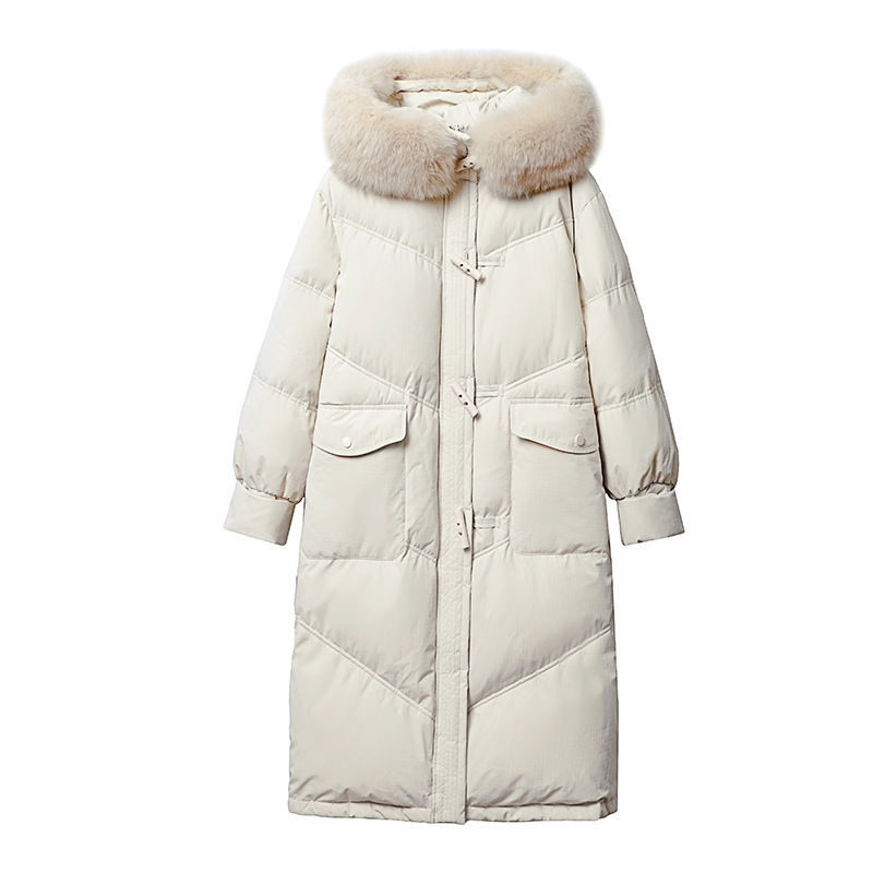 縮圖：Mid-length Niche Thickened White Duck Down Jacket Winter