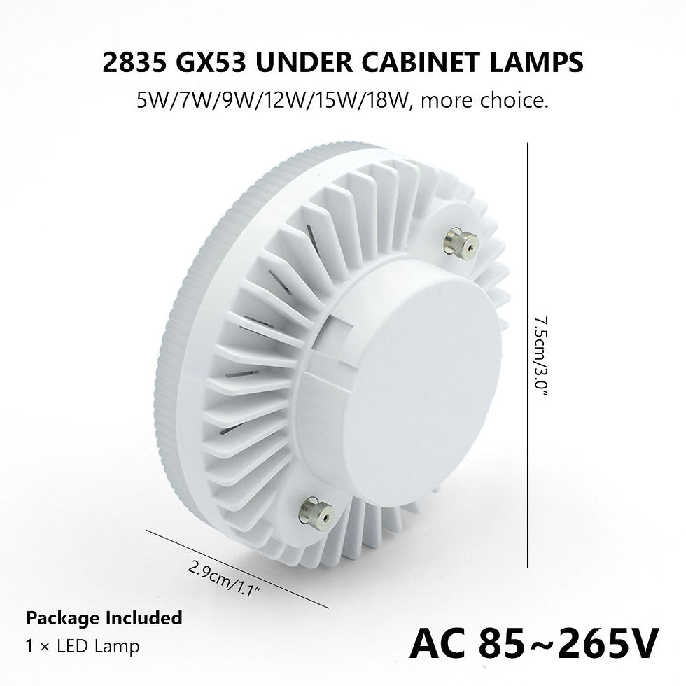 Thumbnail: GX53 LED 18W 85-265V Bulb Living Room Lamp Spotlight 5W 7W 9W 12W 15W Warm Cool