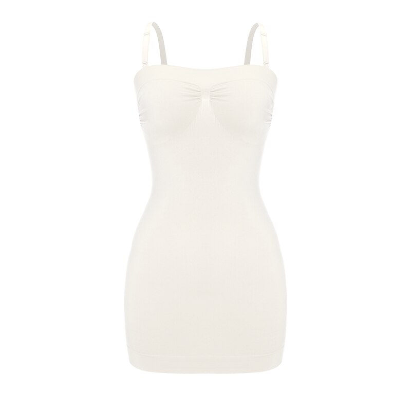 Thumbnail: Women Shapewear Strapless Tube Slip Dress Mini Bodycon Dresses for Women Seamle