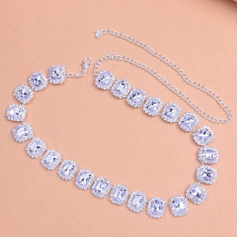 Thumbnail: Stonefans Fashion Tight Chain Rhinestone Collar Choker Necklace for Women