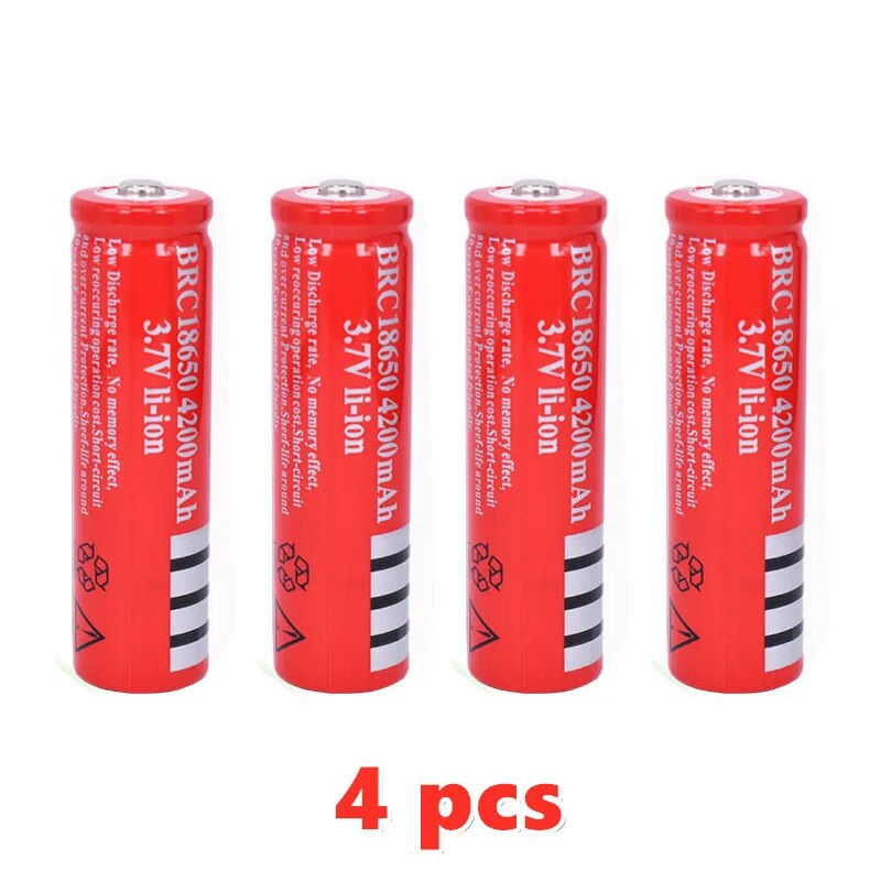 Original 18650 batterie 3,7 V 4200mAh wiederaufladbare liion batterie für Led t