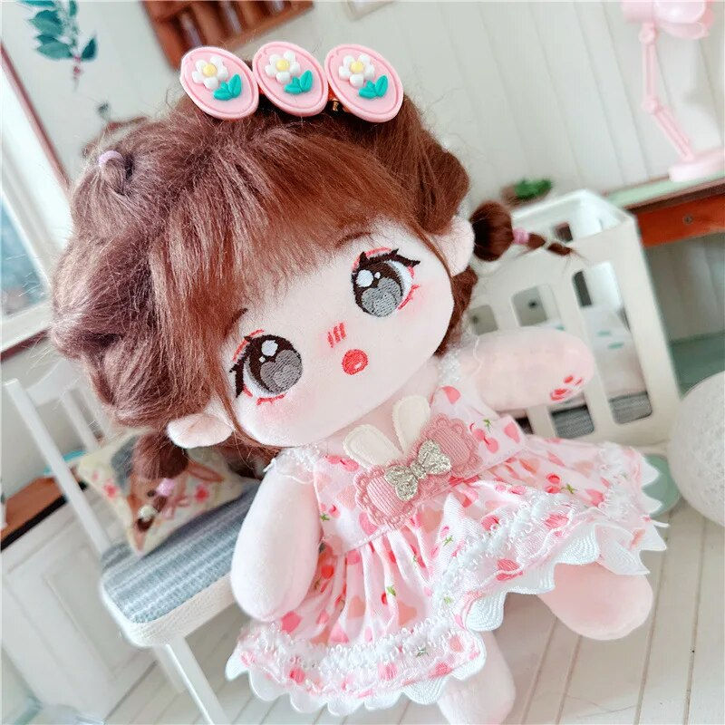 Thumbnail: 20cm Cotton Doll w/Clothes Carton Toys no skeleton Star Doll Customizated Baby