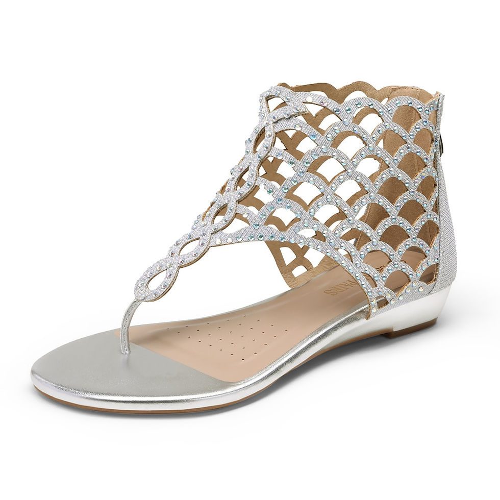 Thumbnail: Dream Pairs Sandals Women 2022 Summer Beach Slippers Ladies Rhinestones