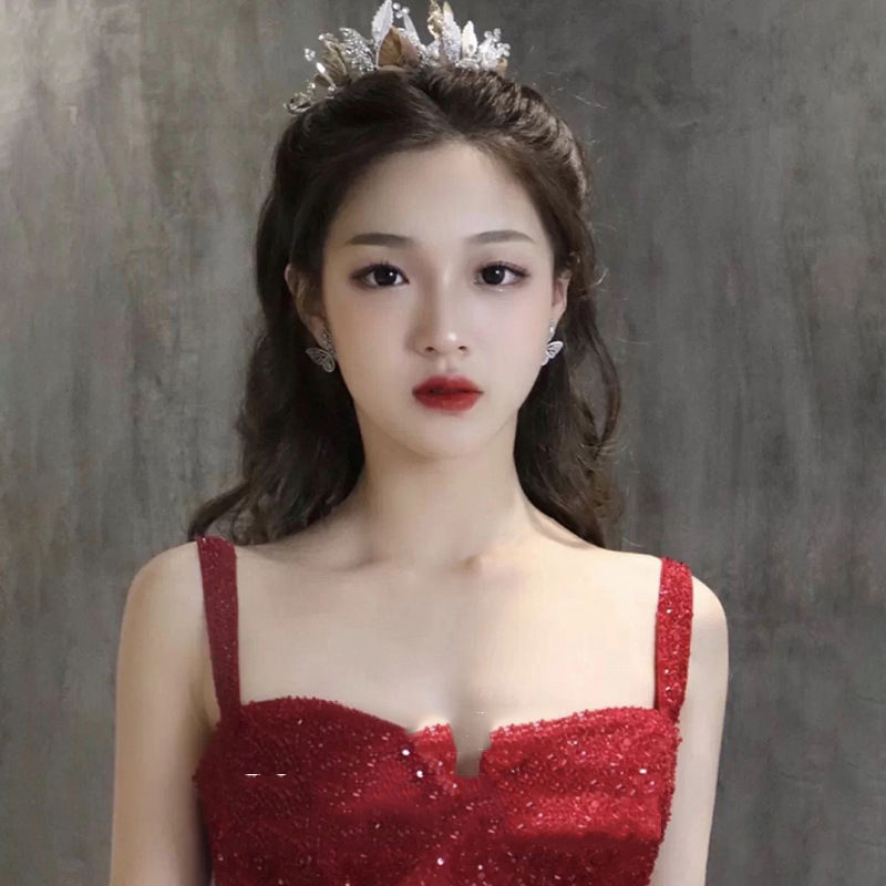 Thumbnail: New Sequin Sling High-grade Princess Engagement Dress For Women