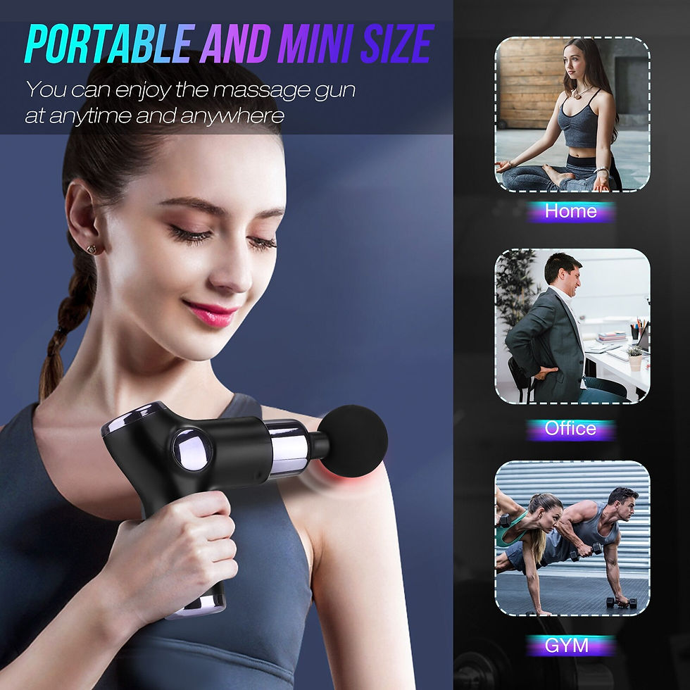 ภาพขนาดย่อ: LCD Electric massage Fascia Gun Slimming Body Muscle Relaxation for Neck
