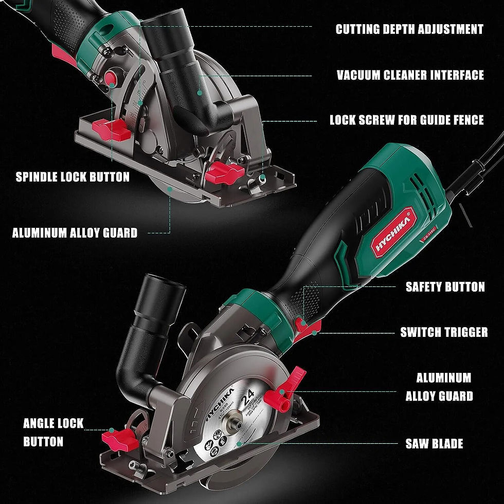 Pikkukuva: Hychika Cordless Circular Saw 4.0Ah Battery 3500Rpm 18V Circular Saw for Cuttin