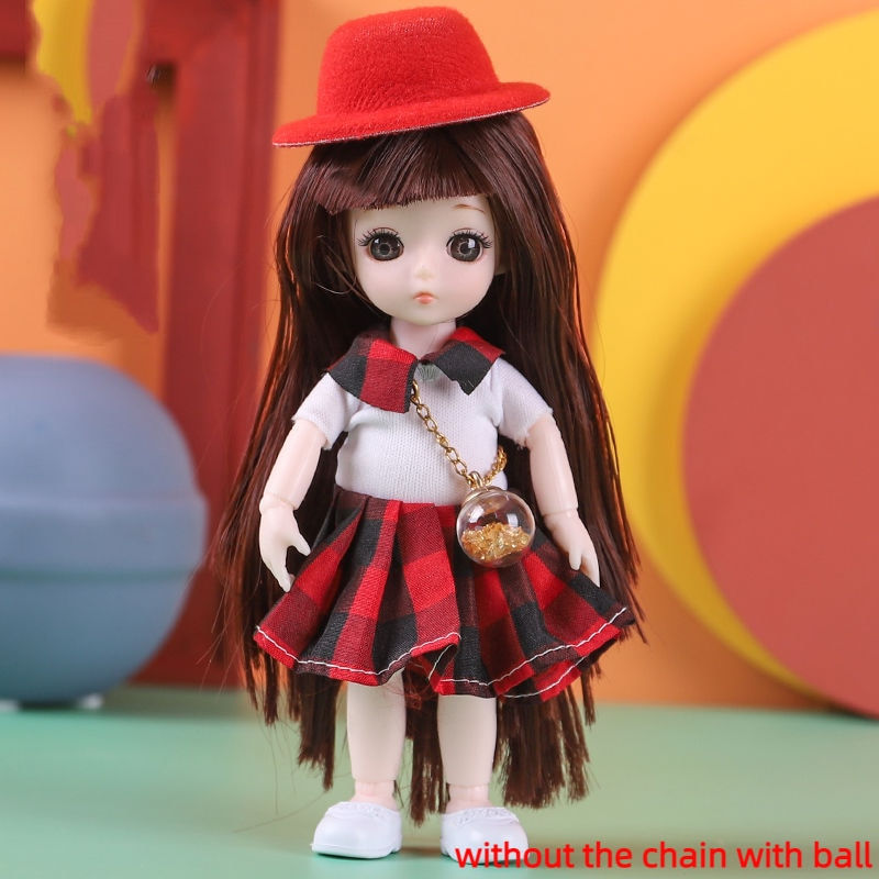 Pikkukuva: 16cm Bjd Dolls for Girls 1/8 Bjd Doll DIY Toy Doll With Clothes Dress Up Fashio