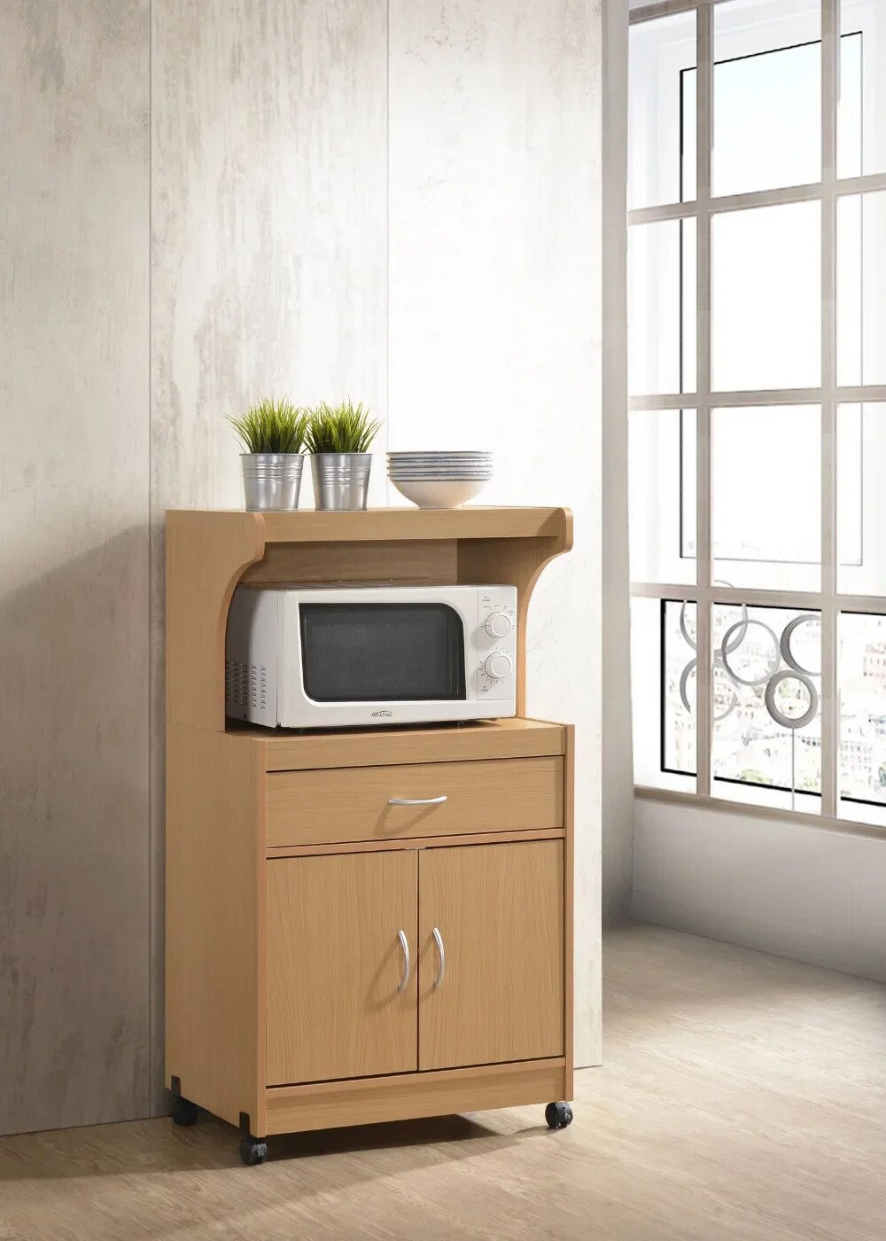 Kitchen Cart, Beech muebles de cocina para ahorrar espacio kitchen trolley al