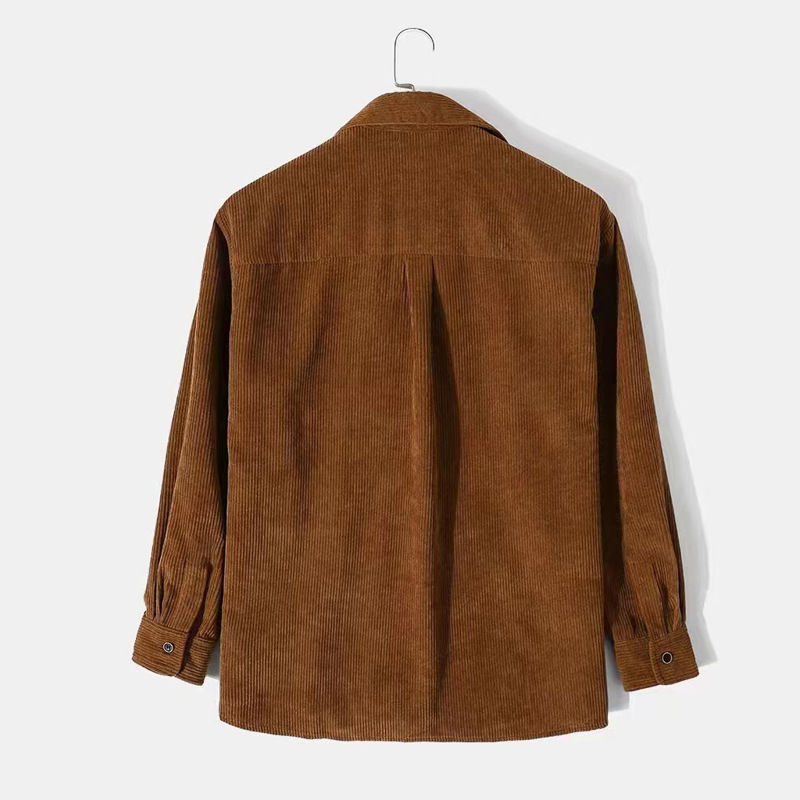 Miniatura: Men's Loose Corduroy Long Sleeves